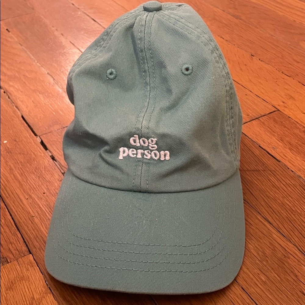 Green 'Dog Person' Baseball Cap